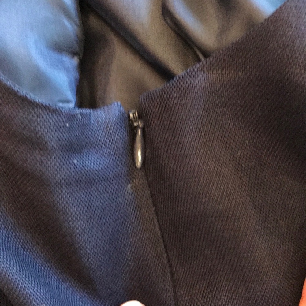 Kate Spade Ruffle Collar V Neck Dress - Picture 8 of 11